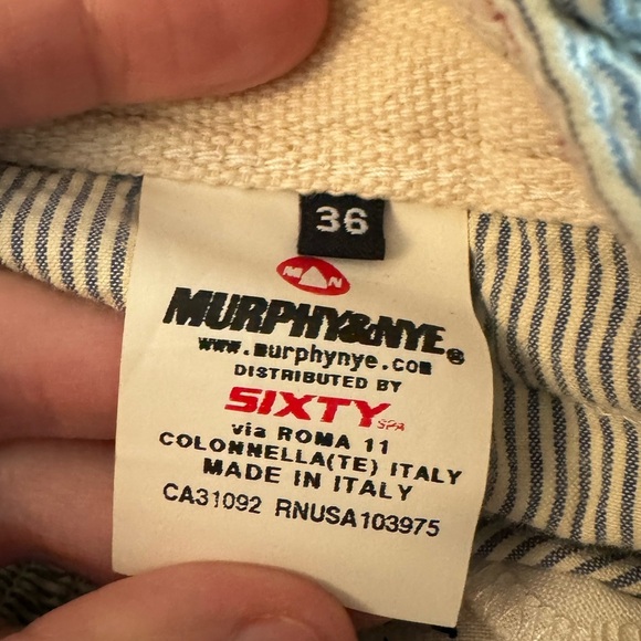 RARE SAILING REGATTA MURPHY & NYE RED BAG Functional Seer Cotton Men’s Pants - Picture 7 of 17